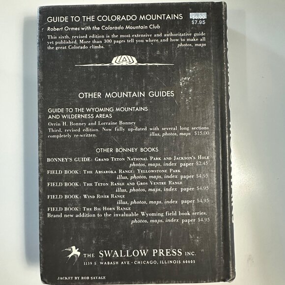 Guide to the Colorado Mountains by Robert Ormes sixth edition hardcover 1970 - Picture 2 of 8